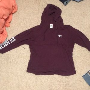 Victoria Secret Pink Hooded Long Sleeve